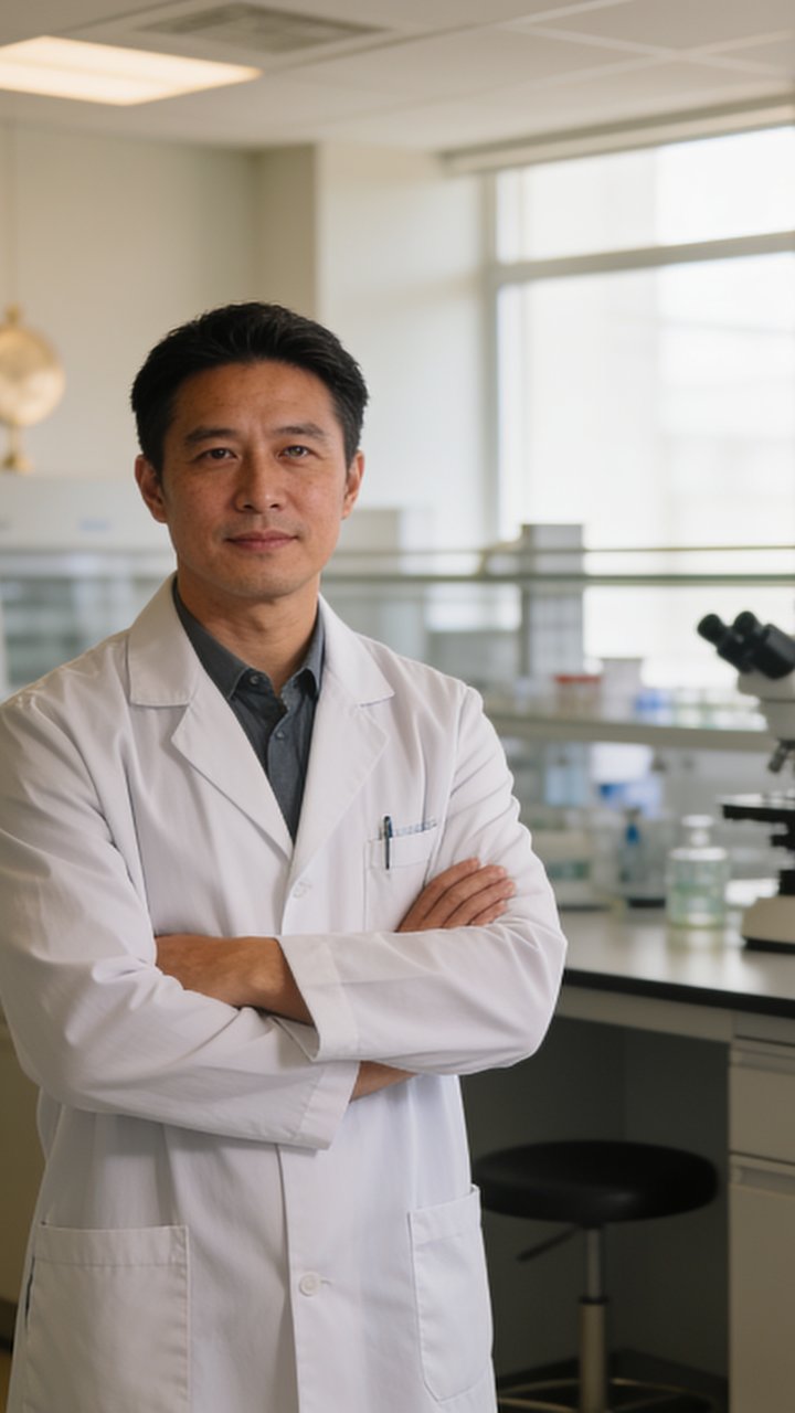 Doctor in a clinical research lab